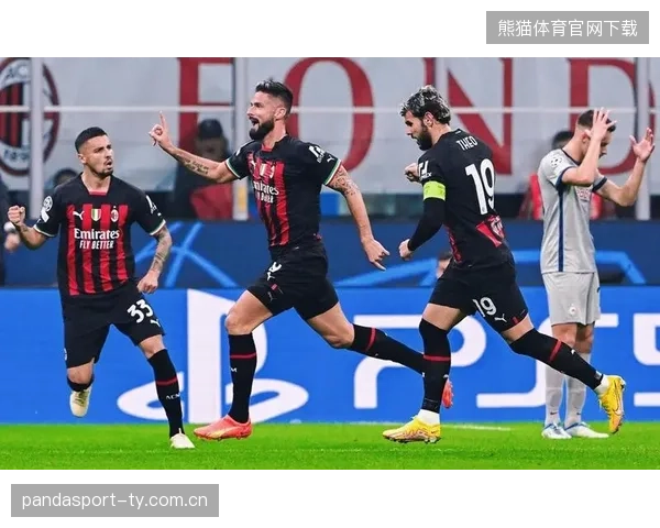 AC米兰压上压制对手，吉鲁门前抢点完成绝杀